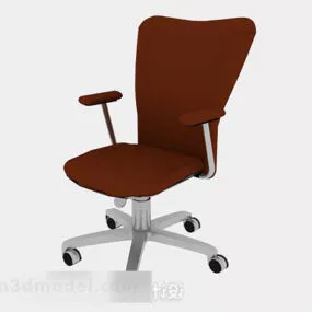 Brown Office Chair V10 3d model