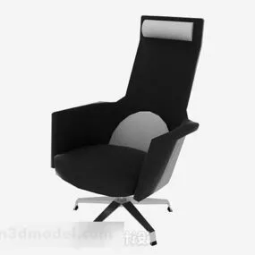 Black Office Chair V27 3d model