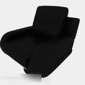 Black Single Sofa V3 3d model