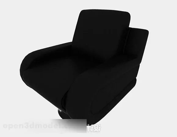Black Single Sofa V3 3d model Black Single Sofa V3 3d model