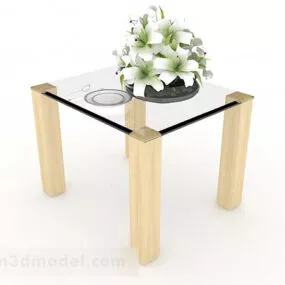 Modern Minimalist Dining Table V1 3d model
