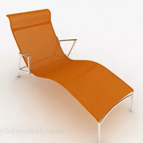 Orange Simple Lounge Chair V1 3d model