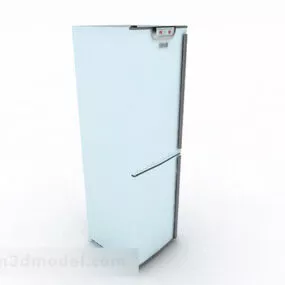 White Refrigerator V7 3d model