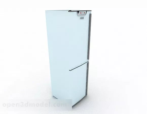 White Refrigerator V7 3d model White Refrigerator V7 3d model