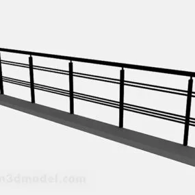 Black Railing V3 3d model