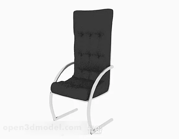 Modern Minimalist Black Lounge Chair V3 3d model Modern Minimalist Black Lounge Chair V3 3d model