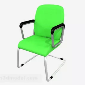 Green Office Chair V11 3d model