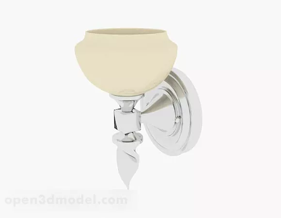 Home Yellow Wall Light V2 3d model Home Yellow Wall Light V2 3d model