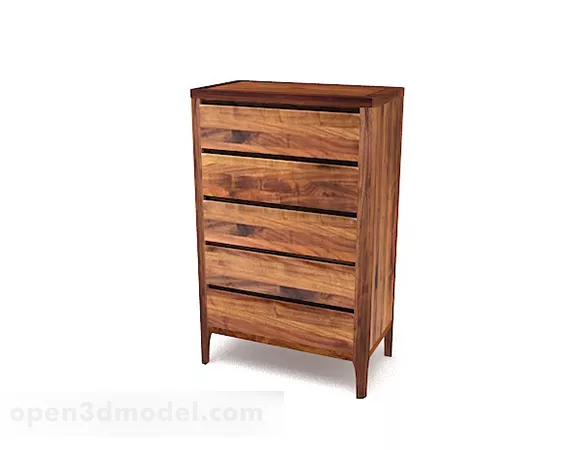 Locker European Carved Door 3d model
