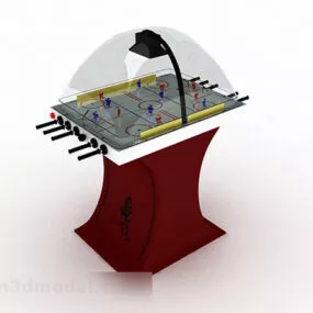 Vintage Table Football 3d model