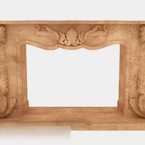 Yellow Fireplace V1 3d model