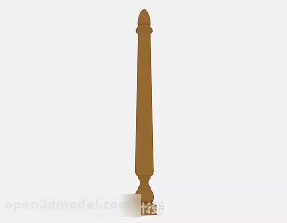 Brown Pillar V5 3d model Brown Pillar V5 3d model