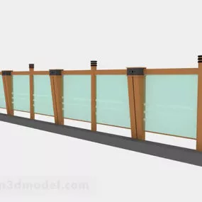 Brown Railing V1 3d model