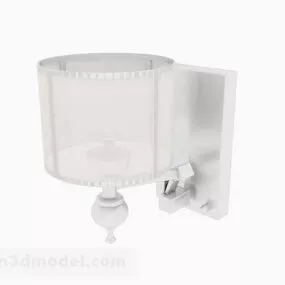 White Home Wall Lamp 3d model