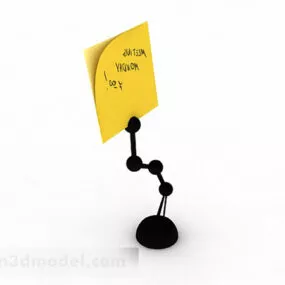 Yellow Sticky Note V3 3d model