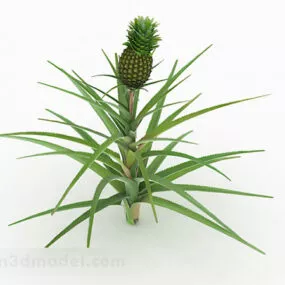 Green Outdoor Plant V1 3d model