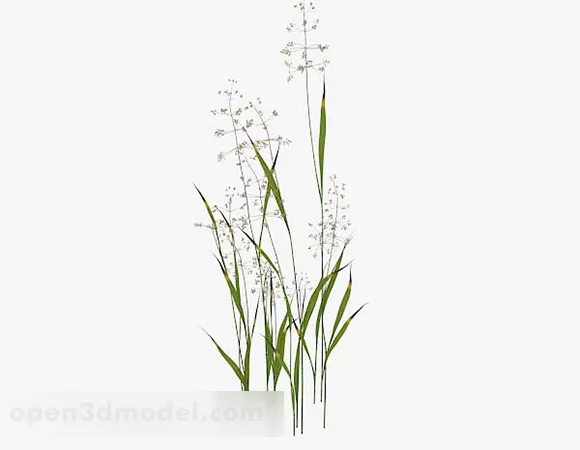 Small Grass Bush 3d model