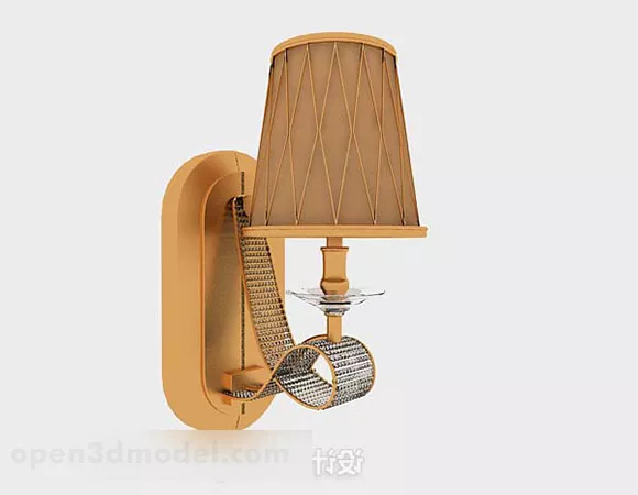 Home Yellow Wall Light V3 3d model Home Yellow Wall Light V3 3d model