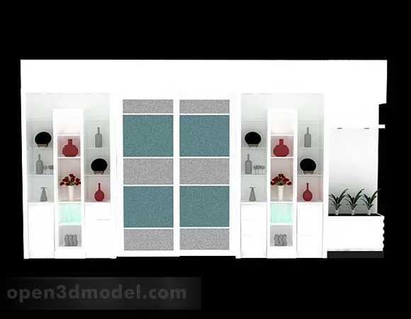 Simple Display Cabinet V1 3d model Simple Display Cabinet V1 3d model