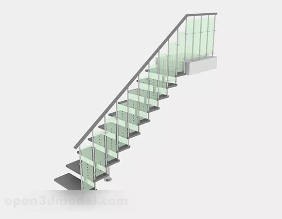 Simple Stairs 3d model Simple Stairs 3d model