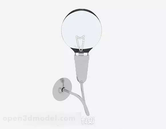 Gray Minimalist Wall Lamp V2 3d model Gray Minimalist Wall Lamp V2 3d model