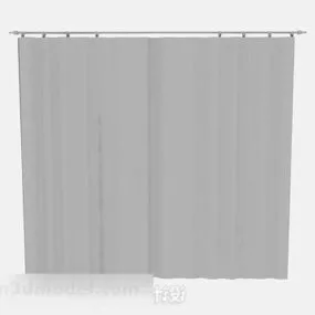 Gray Simple Curtain V3 3d model