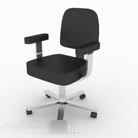 Black Office Chair V28 3d model