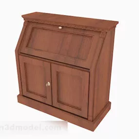 Private Wooden Cabinet 3d model