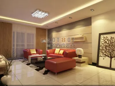 Living Room Modern Lighting Interior 3d model Living Room Modern Lighting Interior 3d model