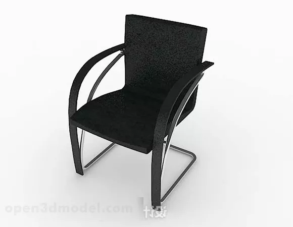 Modern Black Leisure Chair V1 3d model Modern Black Leisure Chair V1 3d model