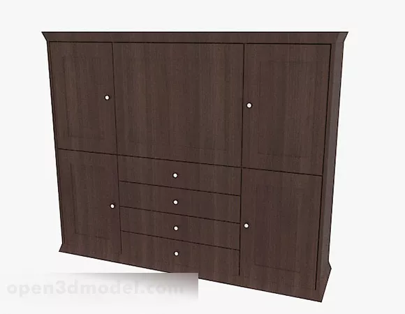 Display Cabinet Wardrobe Furniture 3d model