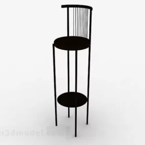 Wooden High Chair V2 3d model
