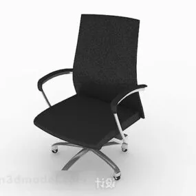 Black Minimalist Office Chair 3d model