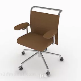 Brown Simple Office Chair 3d model