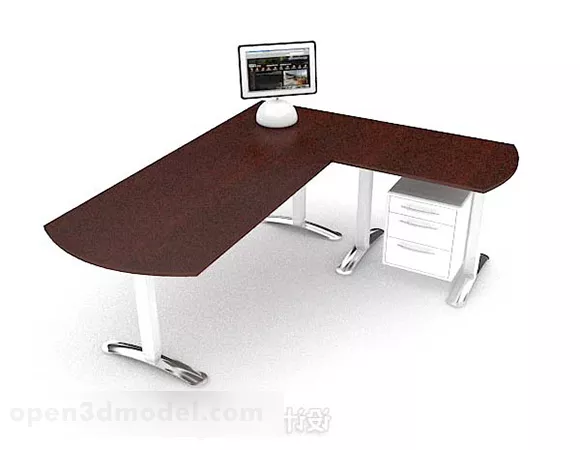 Modern Minimalist Desk V2 3d model Modern Minimalist Desk V2 3d model
