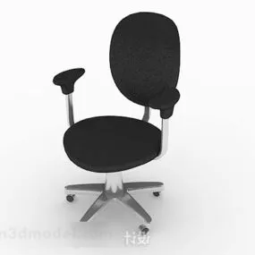 Black Office Chair V31 3d model