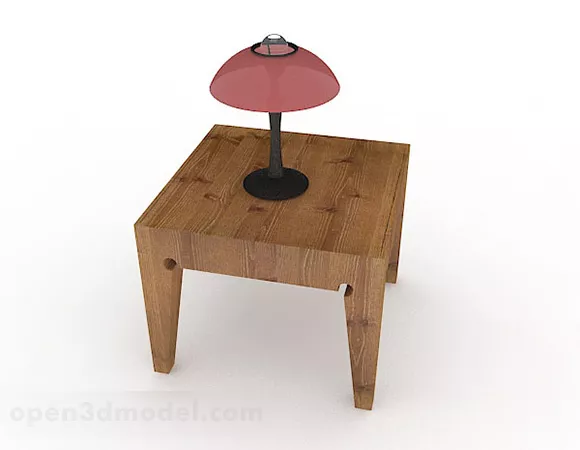 Wooden Small Coffee Table V1 3d model Wooden Small Coffee Table V1 3d model