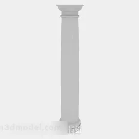 Chinese Style Gray Pillar V1 3d model