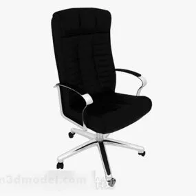 Modern Black Leisure Chair V2 3d model