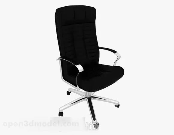 Modern Black Leisure Chair V2 3d model Modern Black Leisure Chair V2 3d model