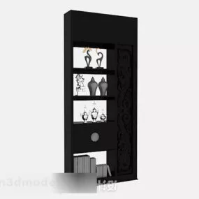 Black Display Cabinet V2 3d model
