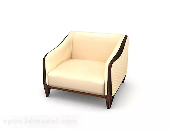 Yellow Home Single Sofa V2 3d model Yellow Home Single Sofa V2 3d model