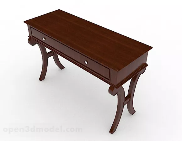 Wooden Desk V2 3d model Wooden Desk V2 3d model