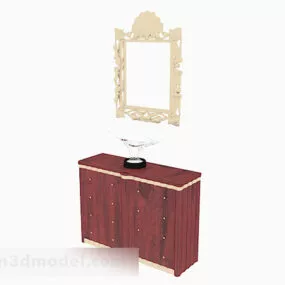 Console Table With Mirror Classic 3d model