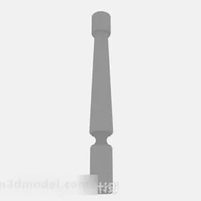 Gray Pillar V17 3d model