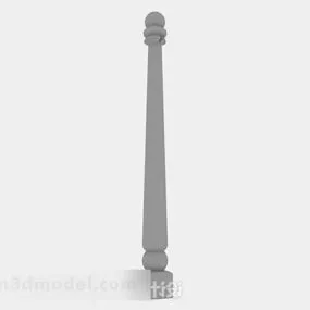 Gray Pillar V18 3d model