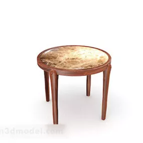 Round Stool Table 3d model