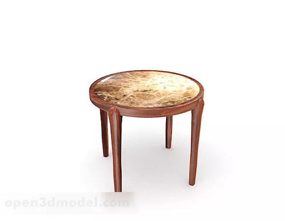Round Stool Table 3d model Round Stool Table 3d model