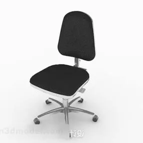 Modern Black Lounge Chair V2 3d model