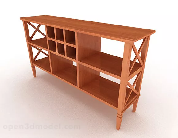 Wooden Yellow Office Cabinet V2 3d model Wooden Yellow Office Cabinet V2 3d model